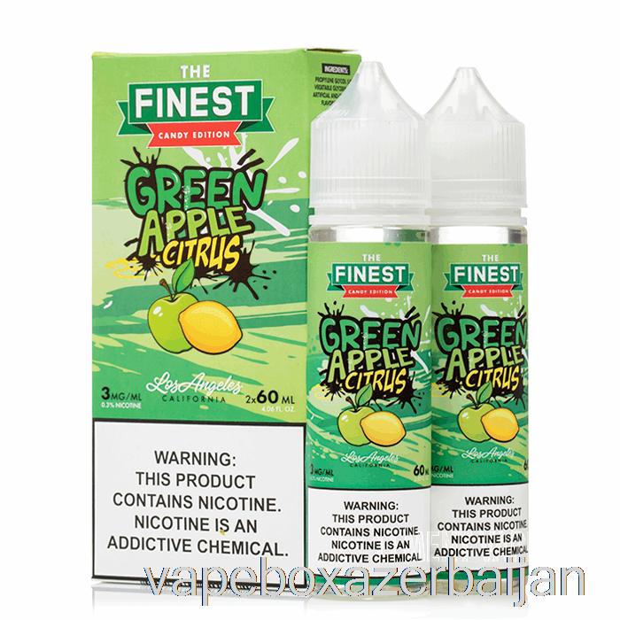 E-Juice Vape Green Apple Citrus - The Finest Candy Edition - 120mL 6mg
